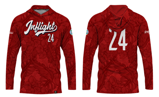 UNITED INFLIGHT Sublimated Men's Long Sleeve with Hood