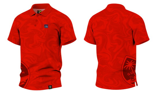 NAVAL BASE HOUSING GUAM Sublimated Men's Polo (Red)