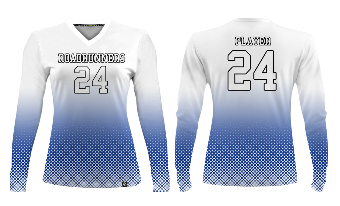ROADRUNNERS GIRLS VOLLEYBALL (HOME JERSEY) Sublimated Women's Long Sleeve