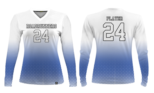 ROADRUNNERS GIRLS VOLLEYBALL (HOME JERSEY) Sublimated Women's Long Sleeve