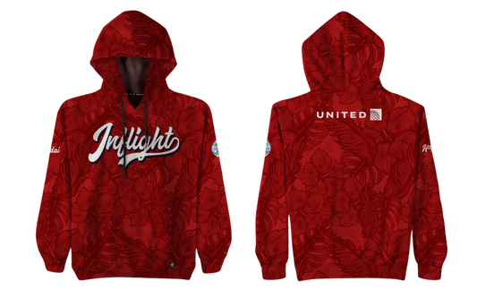 UNITED INFLIGHT Sublimated Men's Pullover Hoodie Jacket