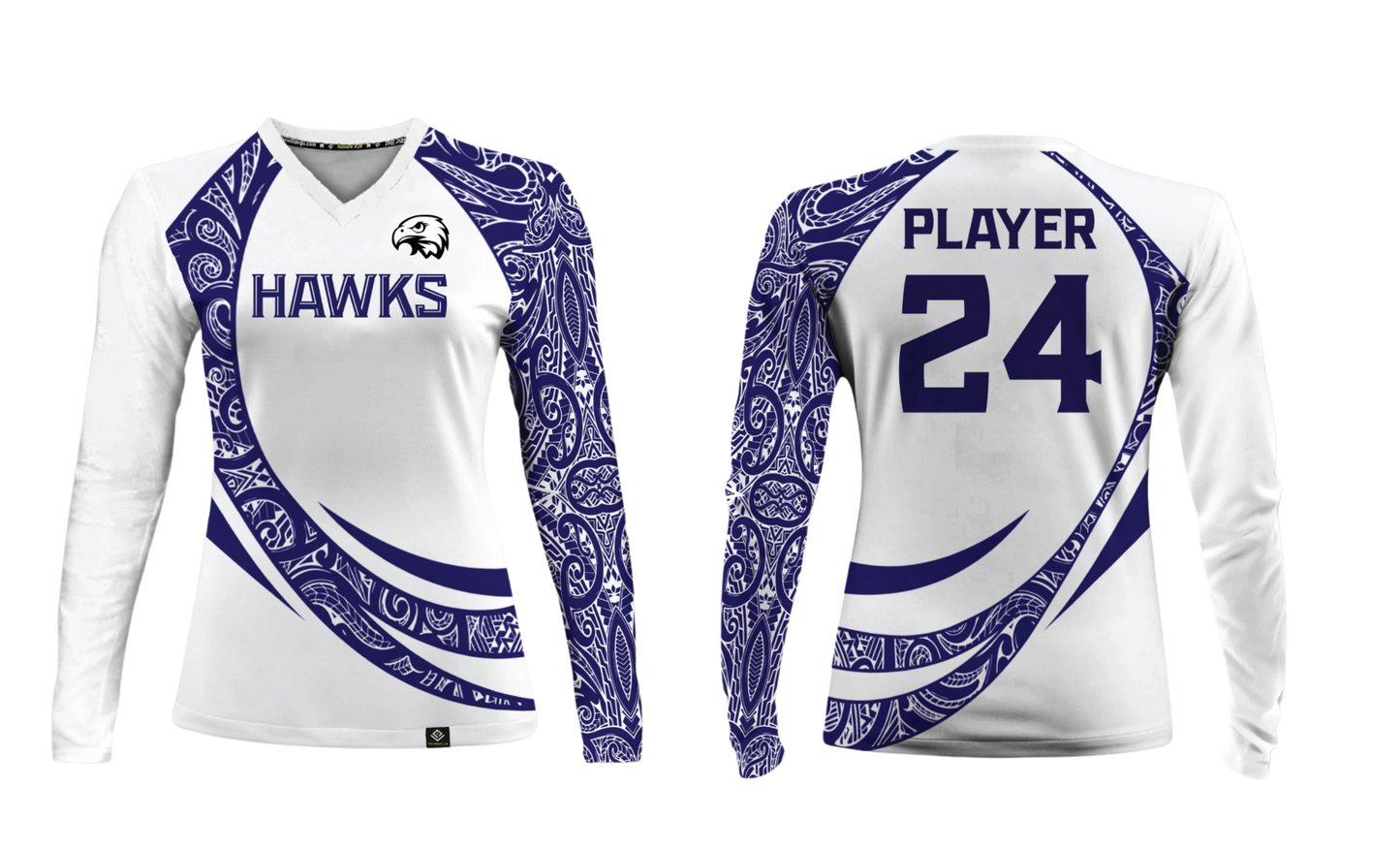FBLG HAWKS RUGBY Sublimated Women's Long Sleeve