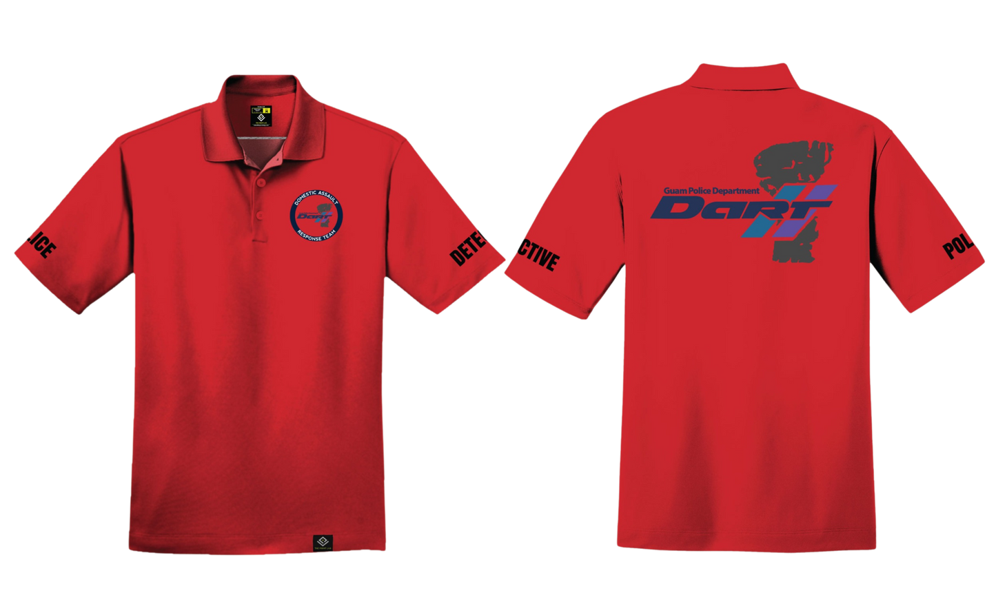 DOMESTIC ASSAULT Sublimated Men's Polo Shirt (Red)