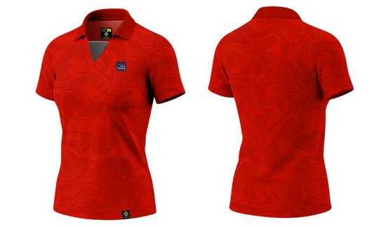 NAVAL BASE HOUSING GUAM Sublimated Women's Polo (Red)