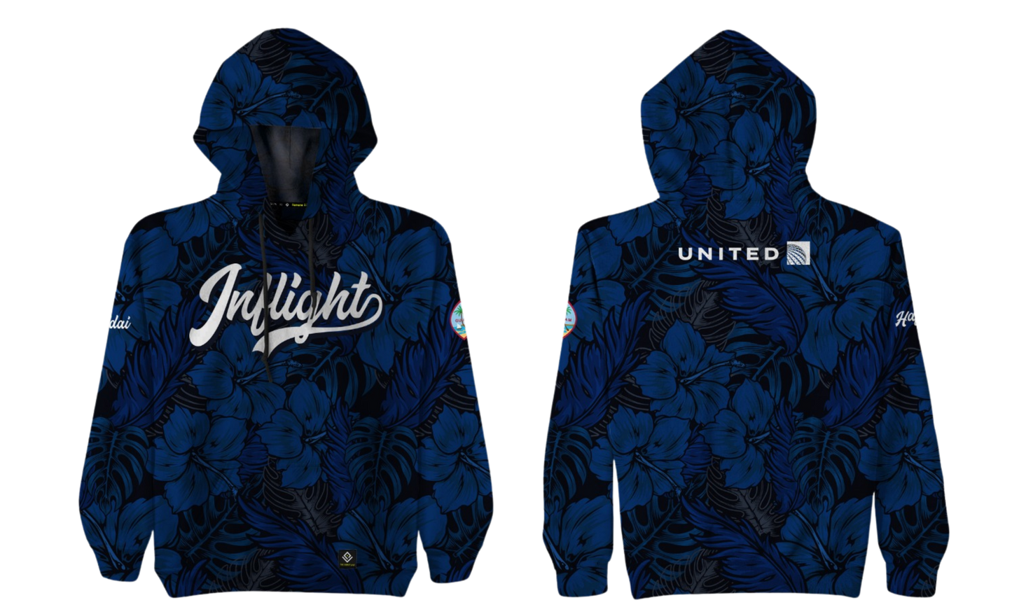 UNITED INFLIGHT Sublimated Men's Pullover Hoodie Jacket