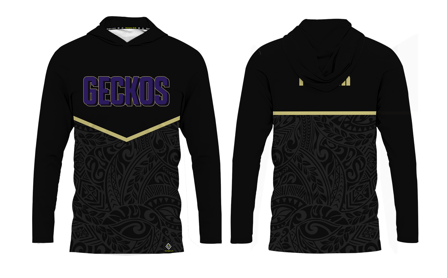 GWHS WRESTLING Sublimated Men's Long Sleeve with Hood (Tribal Design)