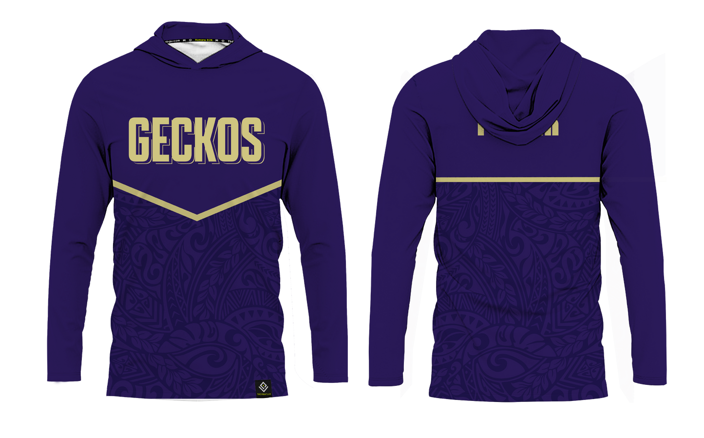 GWHS WRESTLING Sublimated Men's Long Sleeve with Hood (Tribal Design)