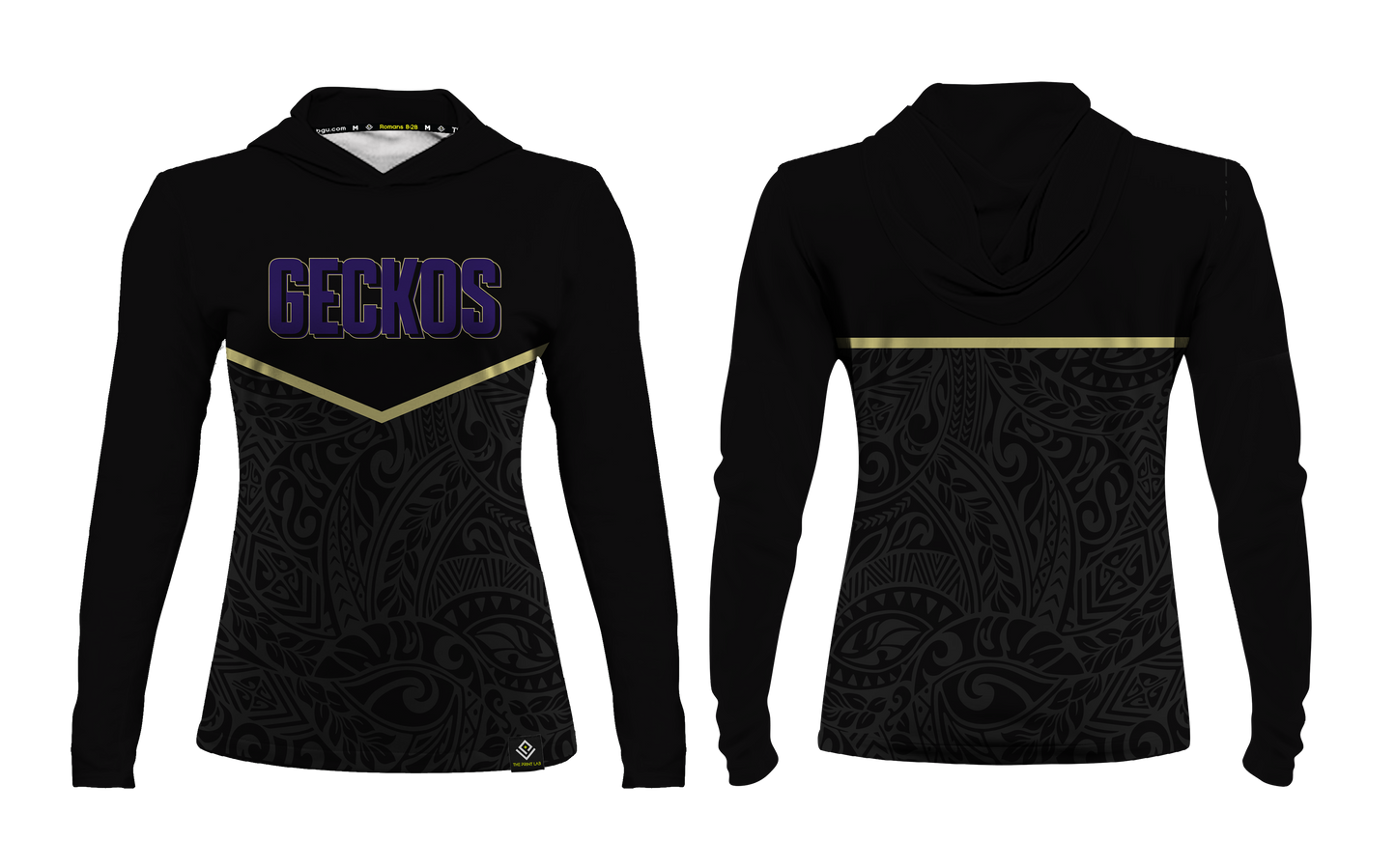 GWHS WRESTLING Sublimated Women's Long Sleeve with Hood (Tribal Design)