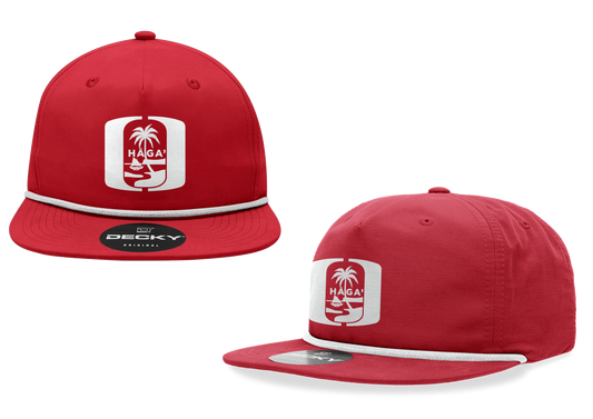 HAGA OUTLAWS Screen Print Cap (Outlaw with Guam Seal White)