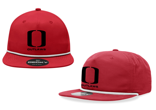 HAGA OUTLAWS Screen Print Cap (Outlaw Black Logo)