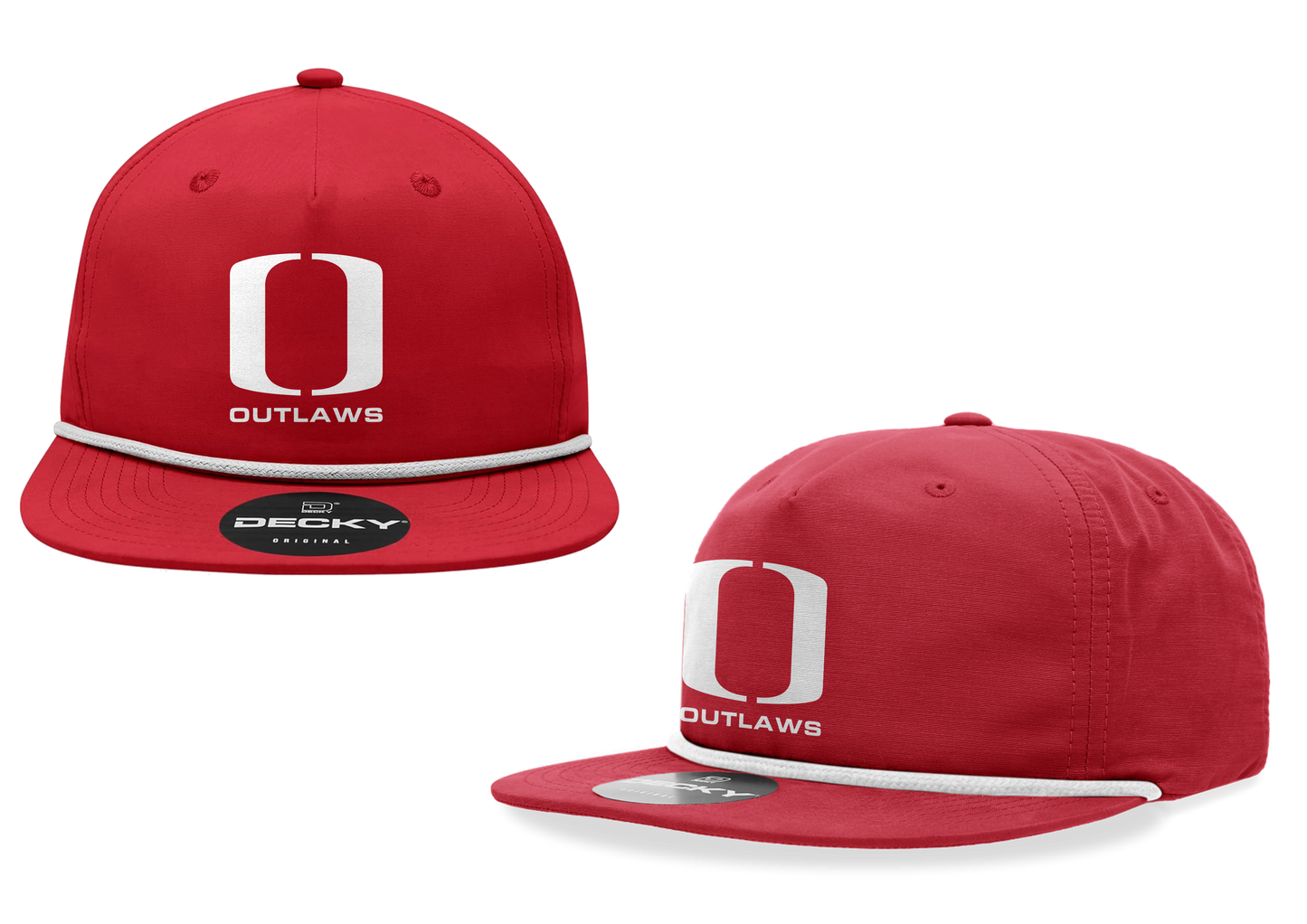 HAGA OUTLAWS Screen Print Cap (Outlaw White Logo)