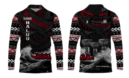 SIMON SANCHEZ PADDLING - Sublimated Men's Long Sleeve with Hood