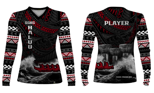 SIMON SANCHEZ PADDLING - Sublimated Women's Long Sleeve