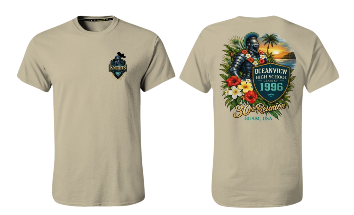 OCEANVIEW HS CLASS 1996 Screen Print T-shirt (Beige)