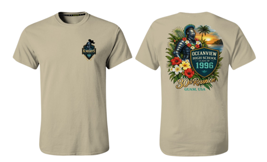 OCEANVIEW HS CLASS 1996 Screen Print T-shirt (Beige)