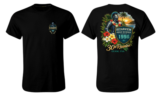 OCEANVIEW HS CLASS 1996 Screen Print T-shirt (Black)