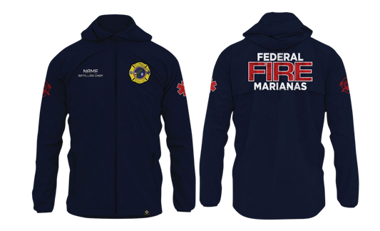 FEDERAL FIRE MARIANAS Sublimated Lightweight Windbreaker Jacket (BATALLION CHIEF)