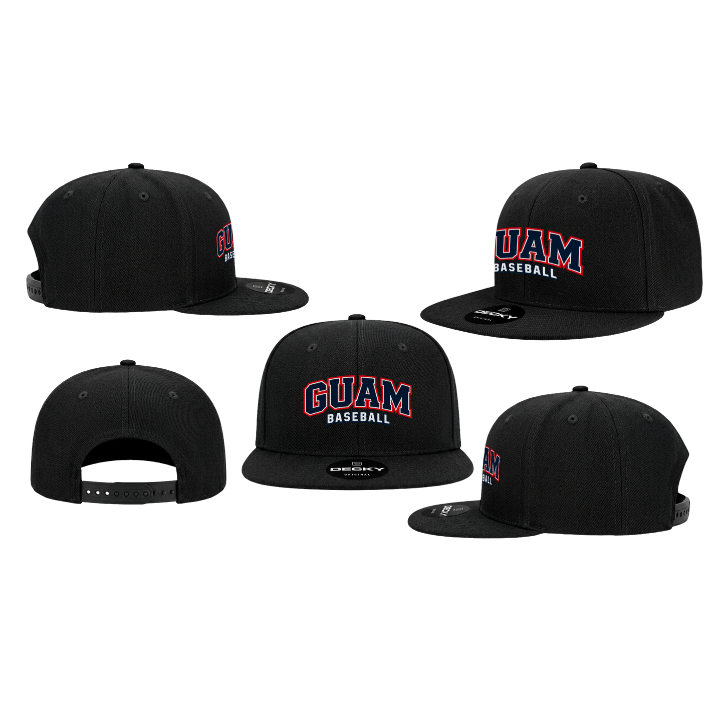 GUAM LITTLE LEAGUE Youth Snap Back Hat (Black)