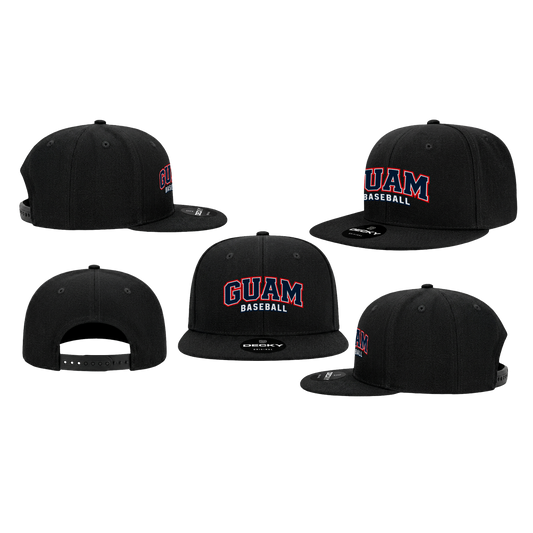 GUAM LITTLE LEAGUE Youth Snap Back Hat (Black)