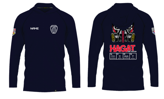 GUAM FIRE DEPARTMENT Sublimated Long Sleeve with Hood - Hagat Hazmat