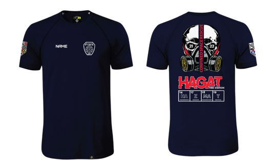 GUAM FIRE DEPARTMENT - Hagat Hazmat - Sublimated Raglan T-shirt