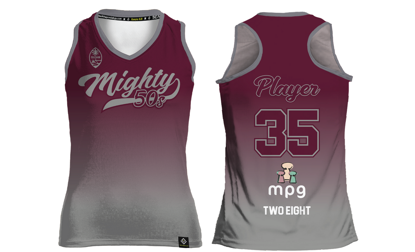 MIGHTY 50's Sublimated Women's Racer Back