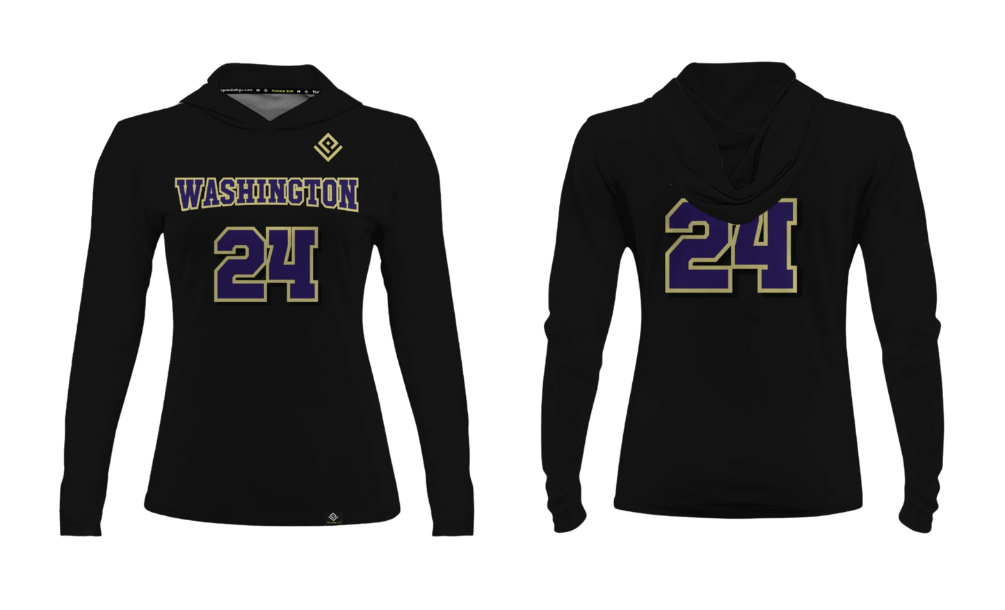 GWHS AM FOOTBALL Women's Sublimated Long Sleeve with Hood (SUPPORTER GEAR)
