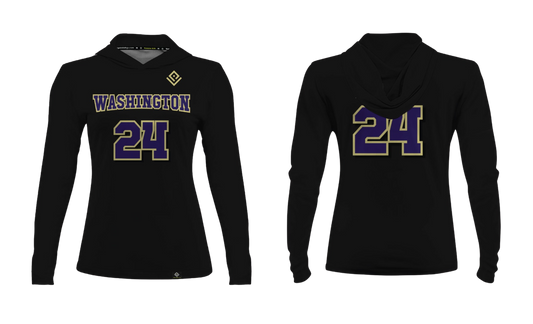 GWHS AM FOOTBALL Women's Sublimated Long Sleeve with Hood (SUPPORTER GEAR)