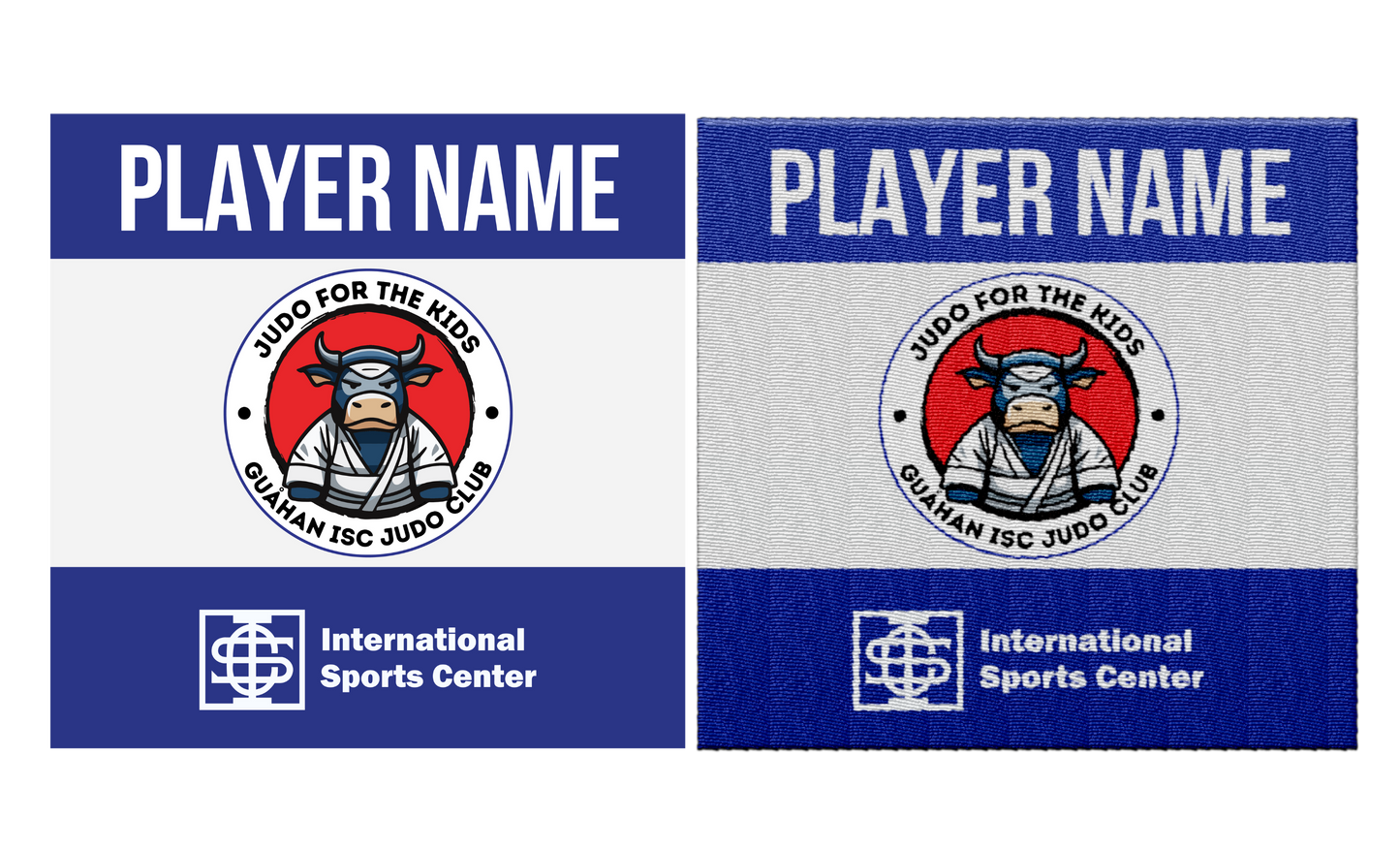 JUDO FOR THE KIDS Sublimated Guahan ISC Judo Club Youth and Adult Patches