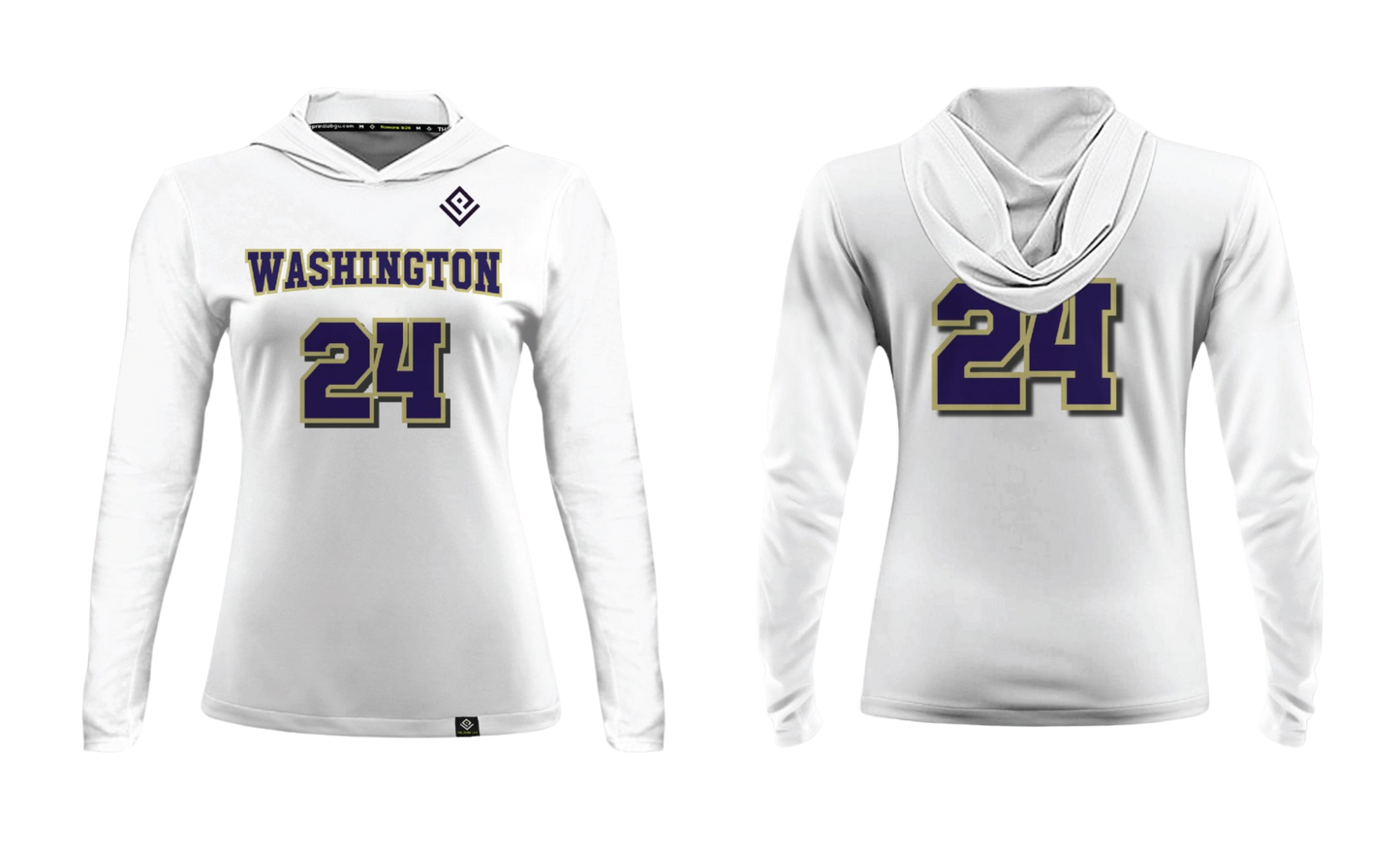 GWHS AM FOOTBALL Women's Sublimated Long Sleeve with Hood (SUPPORTER GEAR)