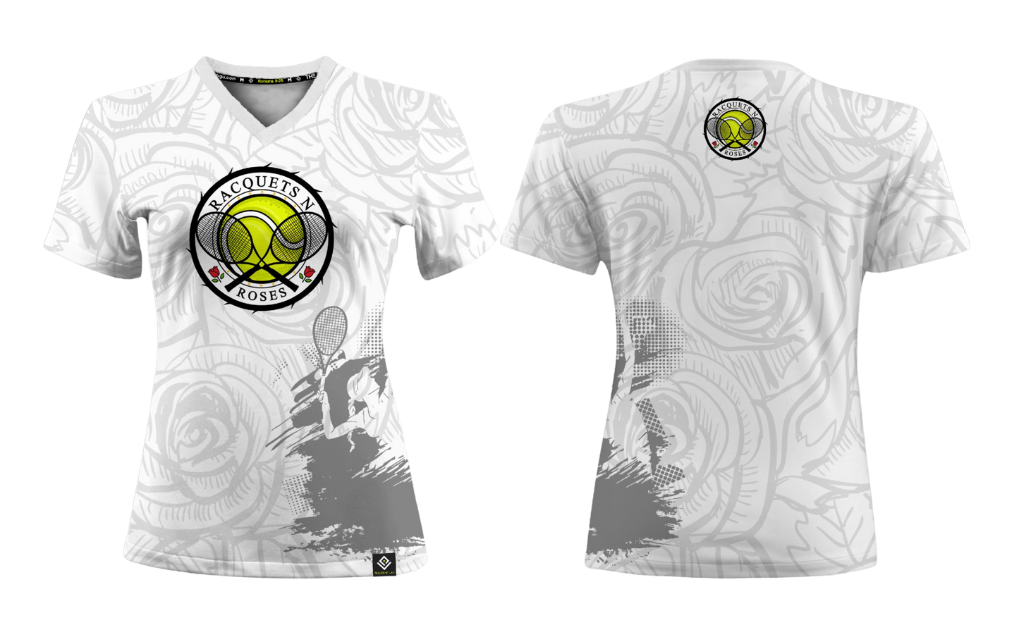 RAQUETS N ROSES Sublimated Women's T-shirt