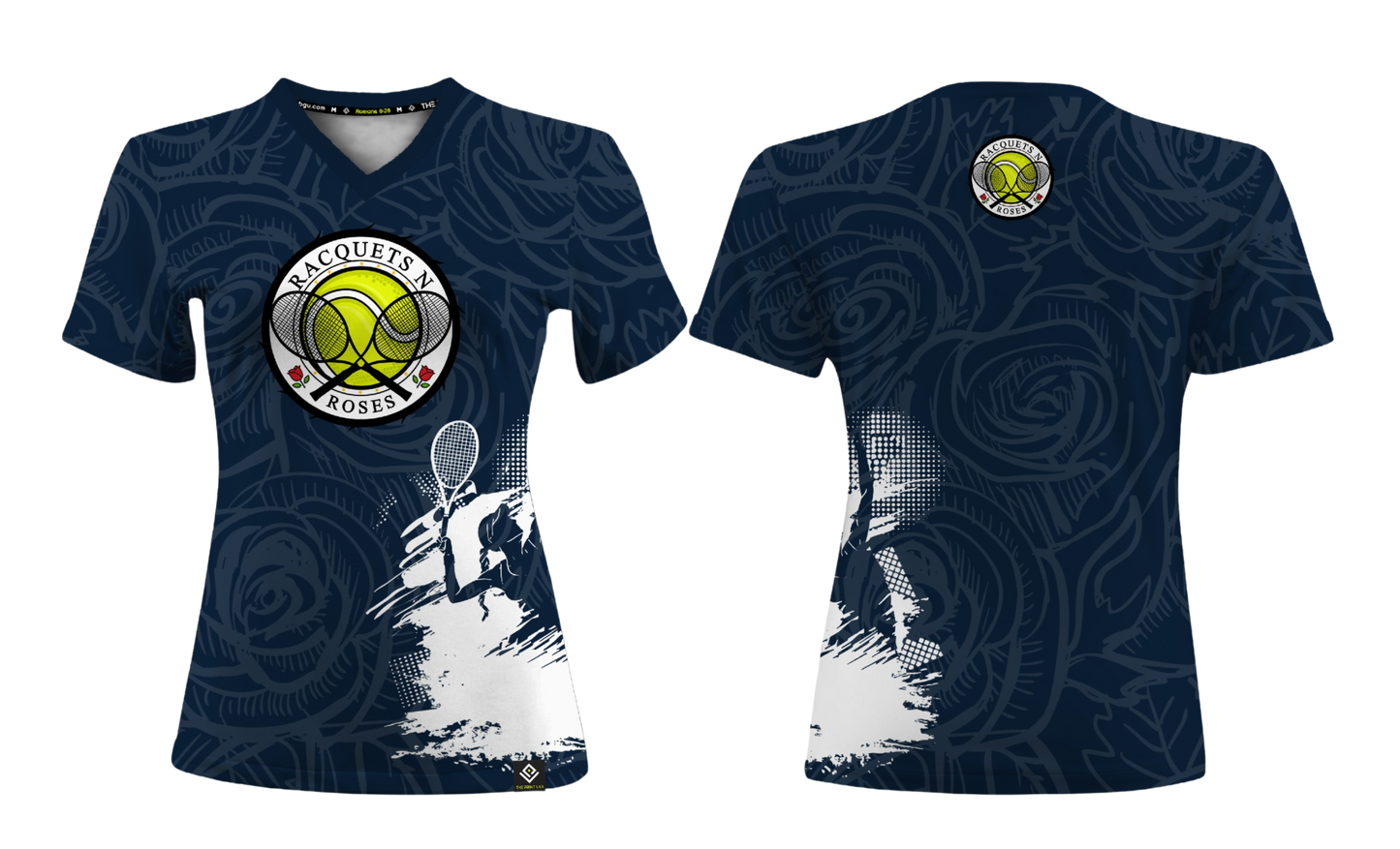 RAQUETS N ROSES Sublimated Women's T-shirt