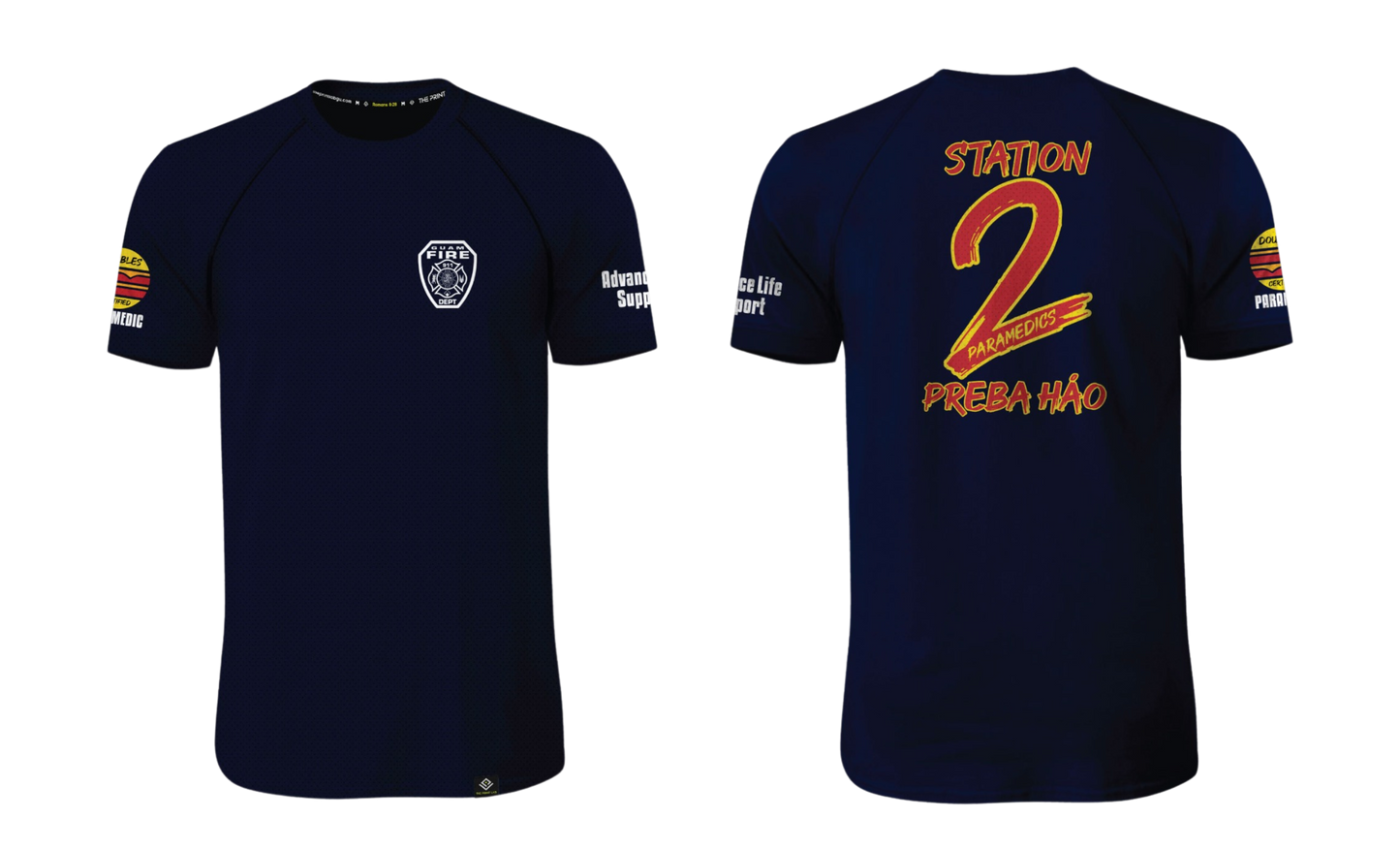 GUAM FIRE DEPARTMENT Sublimated Raglan T-shirt - SINAJANA