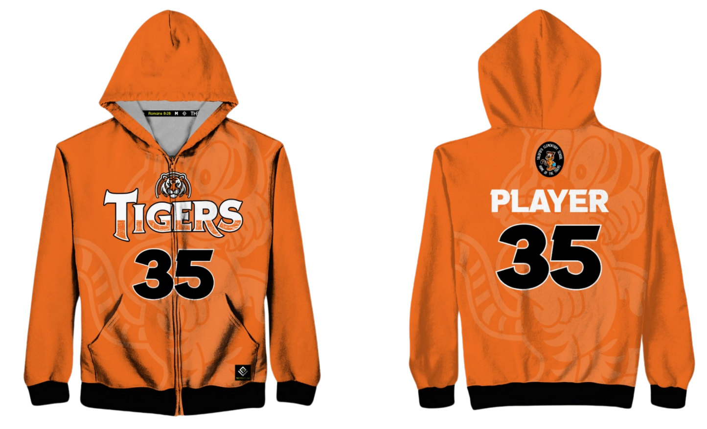 TALAFOFO - TIGERS Sublimated Zipper Hoodie Jacket