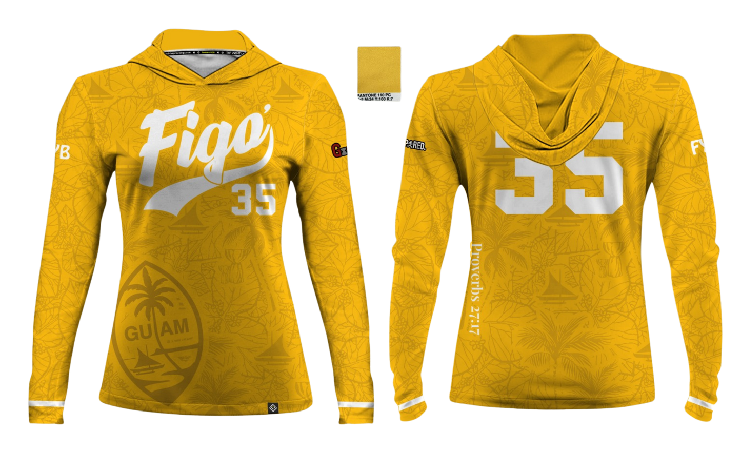 FIGO ISLANDERS 40'S 2025  Women's Sublimated Long Sleeve with Hood