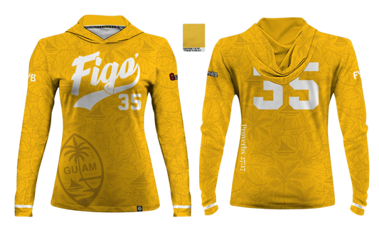 FIGO ISLANDERS 40'S 2025  Women's Sublimated Long Sleeve with Hood