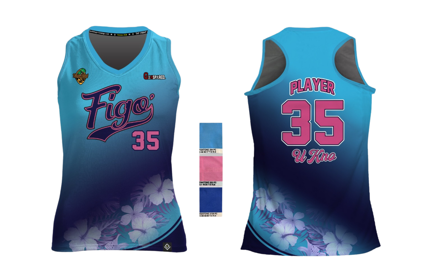 FIGO U KNO 2025 Women's Sublimated Racer Back