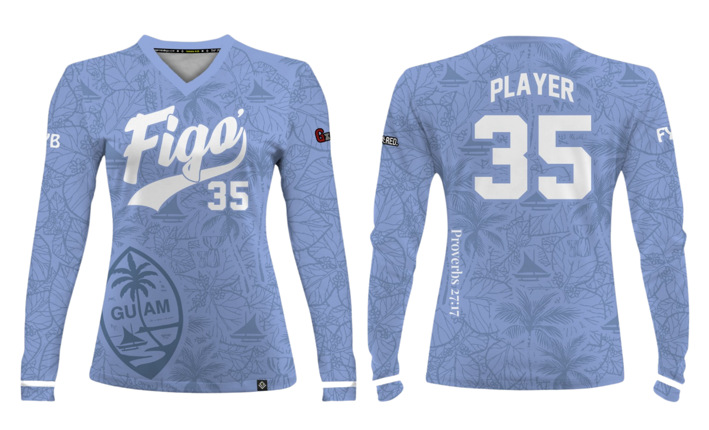 FIGO ISLANDERS 40'S 2025  Women's Sublimated Long Sleeve