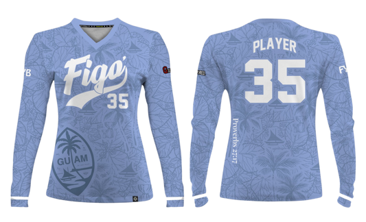 FIGO ISLANDERS 40'S 2025  Women's Sublimated Long Sleeve