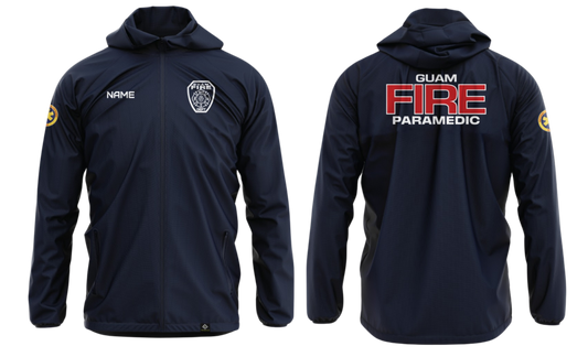 GUAM FIRE PARAMEDIC Sublimated Light Weight Windbreaker Jacket (With NREMT Logo)