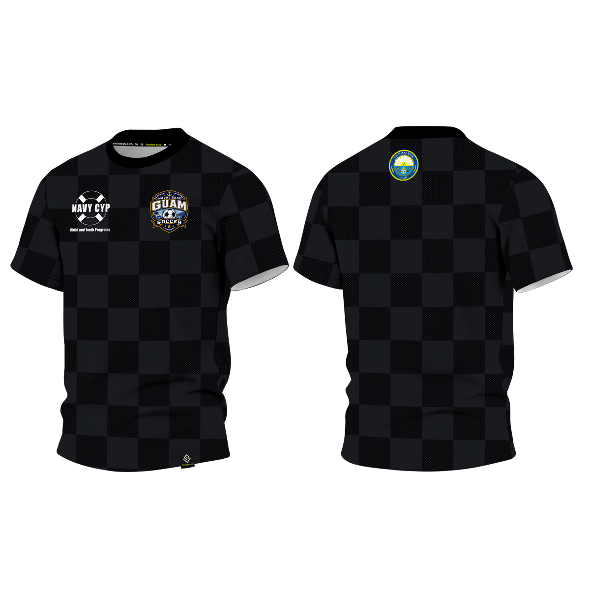 NAVAL BASE GUAM SOCCER Sublimated Men's T-shirt