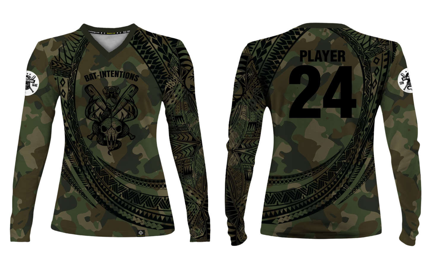 BAT INTENTIONS Sublimated Dri Fit Women's Long Sleeve