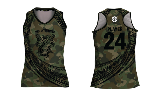 BAT INTENTIONS Sublimated Dri Fit Women's Racer Back