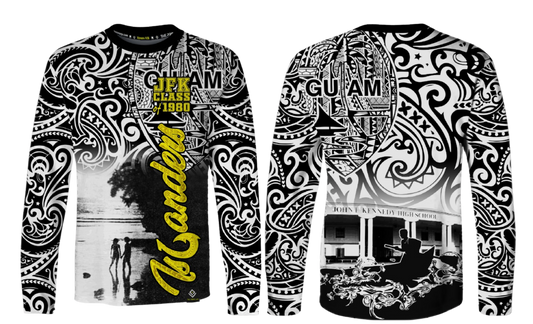 JFK CLASS OF 1980 REUNION Sublimated Men's Long sleeve (Black & White)