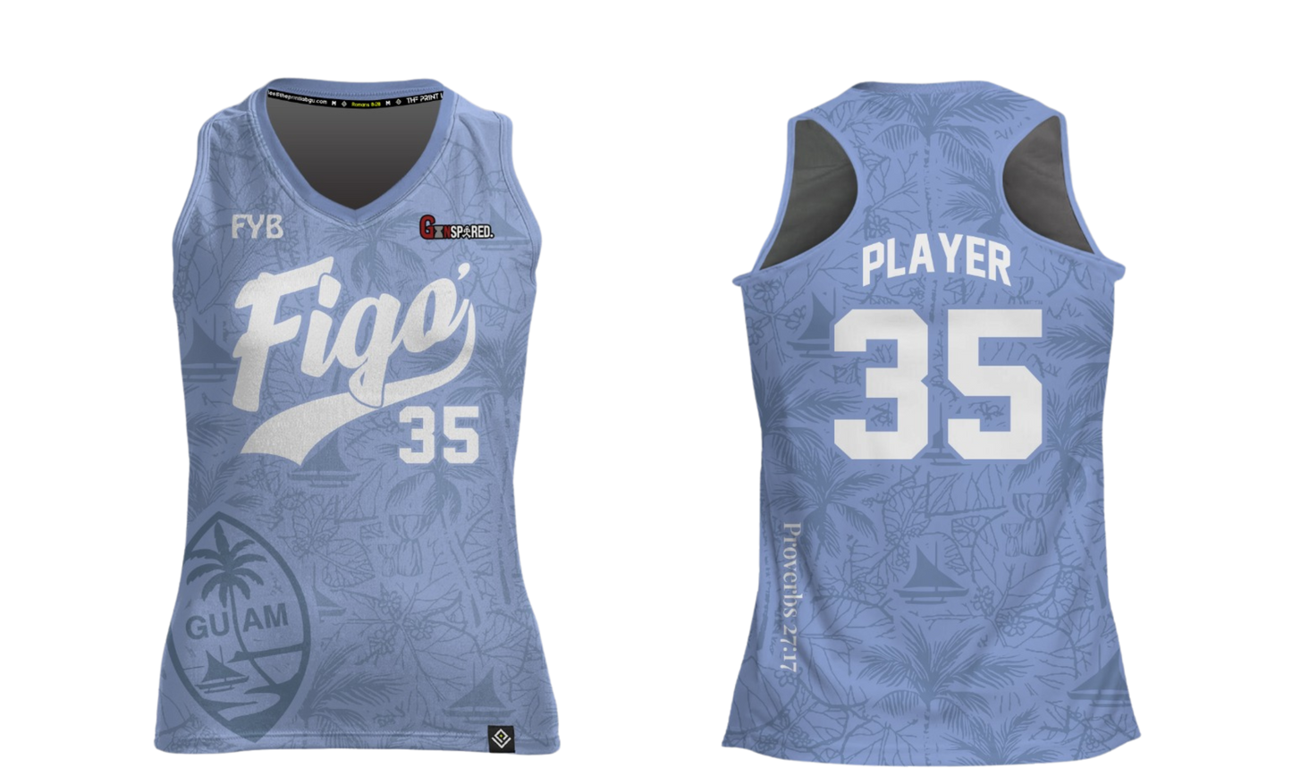 FIGO ISLANDERS 40'S 2025  Women's Sublimated Racer Back
