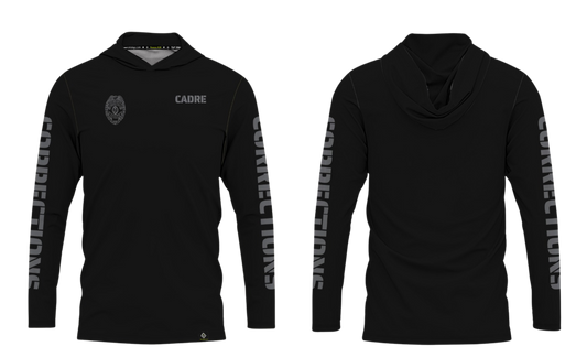 CORRECTIONS Sublimated Men's Long Sleeve with Hood (Officer Badge)