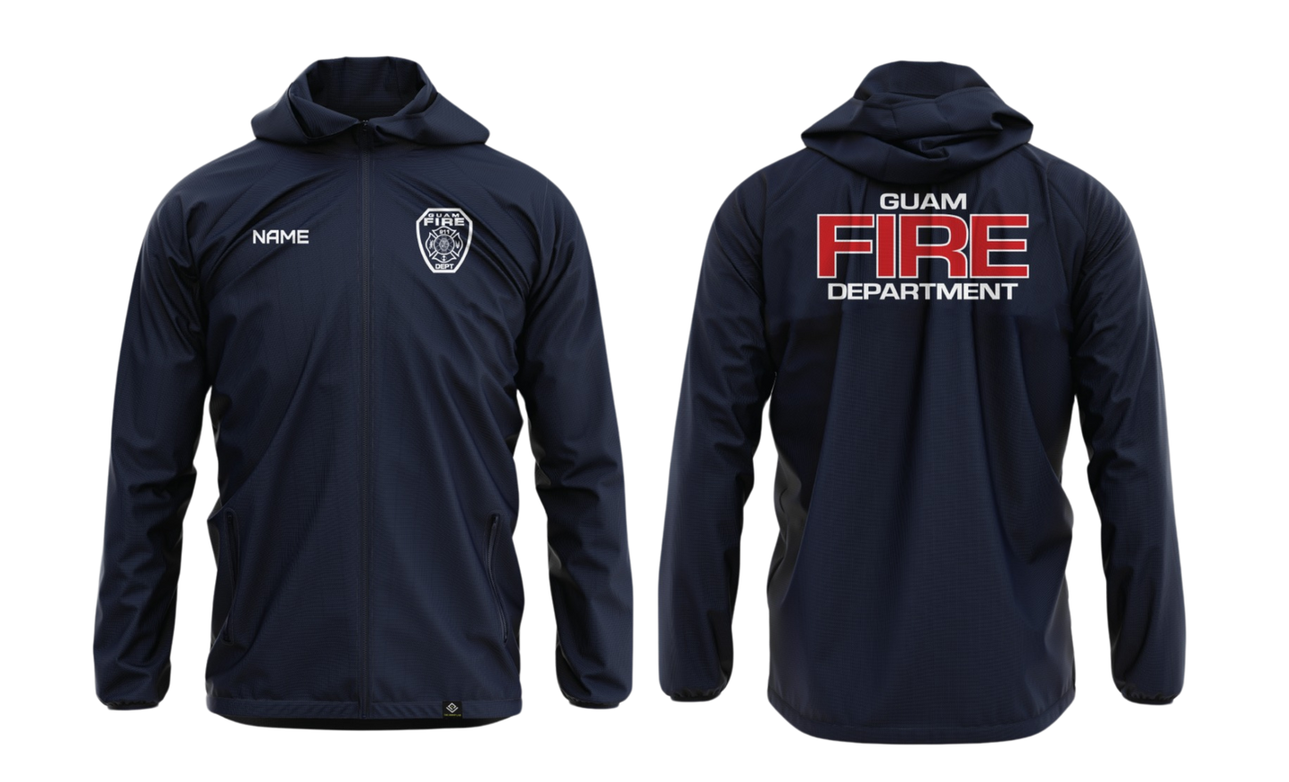 GUAM FIRE DEPT. Sublimated Lightweight Windbreaker Jacket