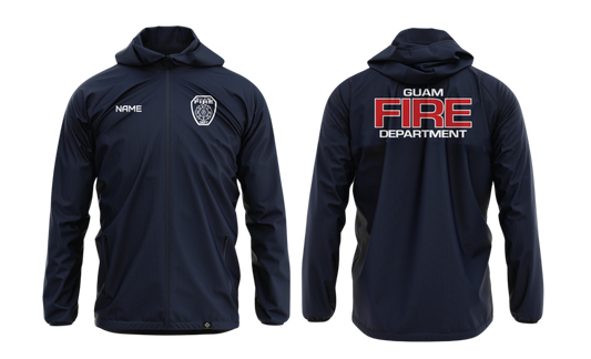 GUAM FIRE DEPT. Sublimated Lightweight Windbreaker Jacket