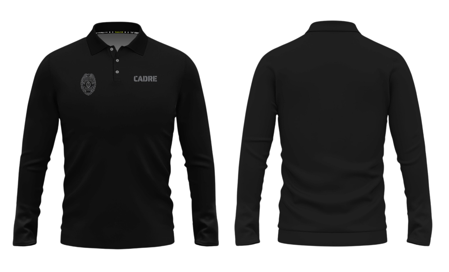 CORRECTIONS Sublimated Long Sleeve Polo (Officer Badge)