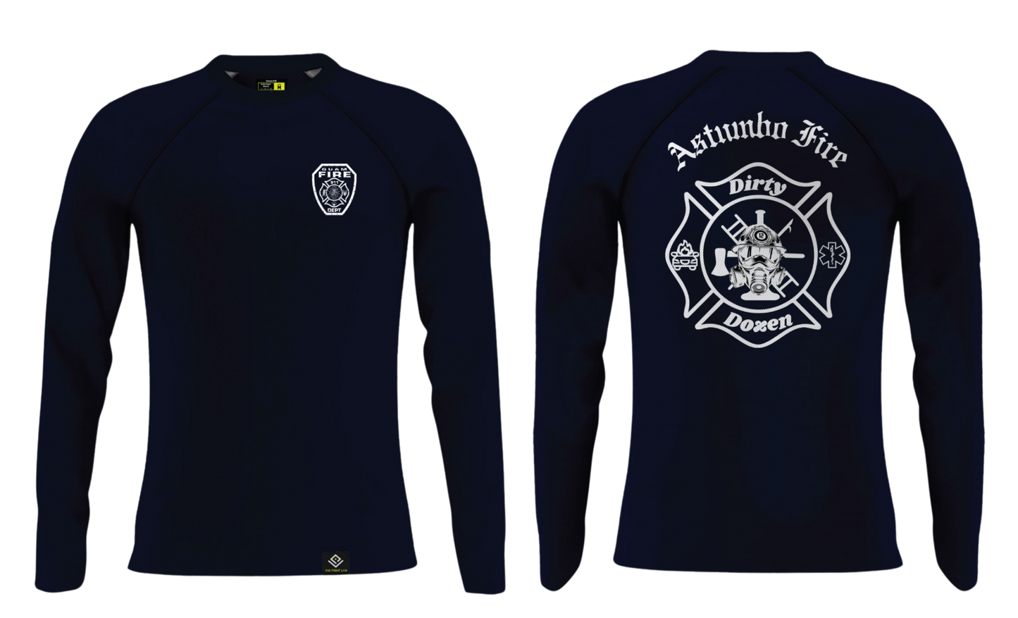 GUAM FIRE DEPARTMENT - ASTUMBO STATION 12 Sublimated Raglan Long Sleeve